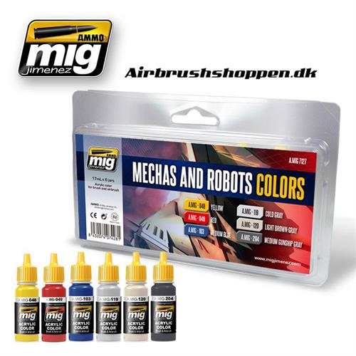 A.MIG-7127 ROBOTS & MECHAS COLORS 6x17 ml